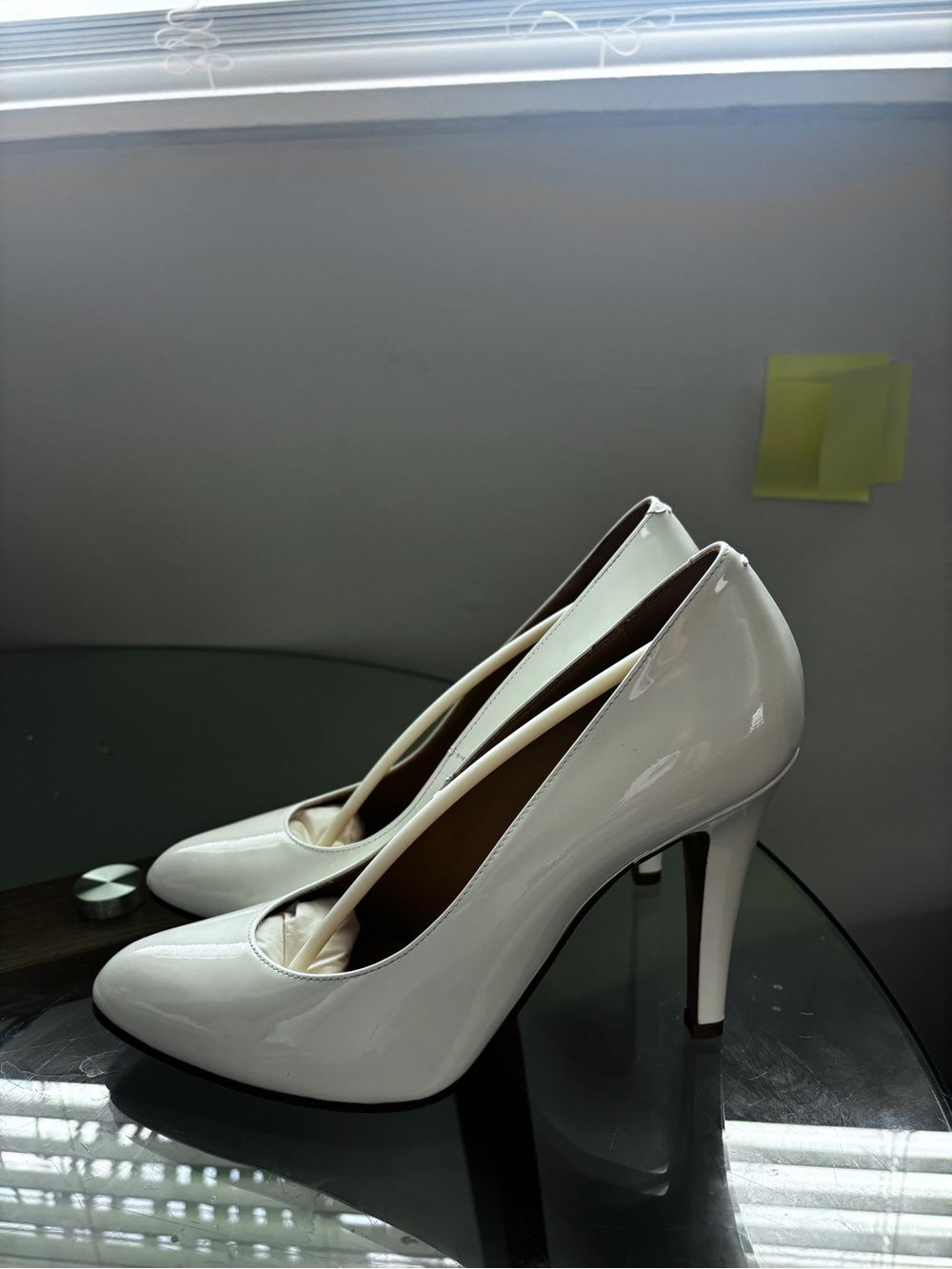 Maison Margiela White Patent High Heel Pumps for Women